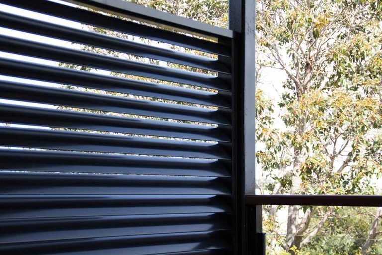 Blue Security Steel Screen — Glass & Aluminium Windows & Doors In Yeppoon, QLD