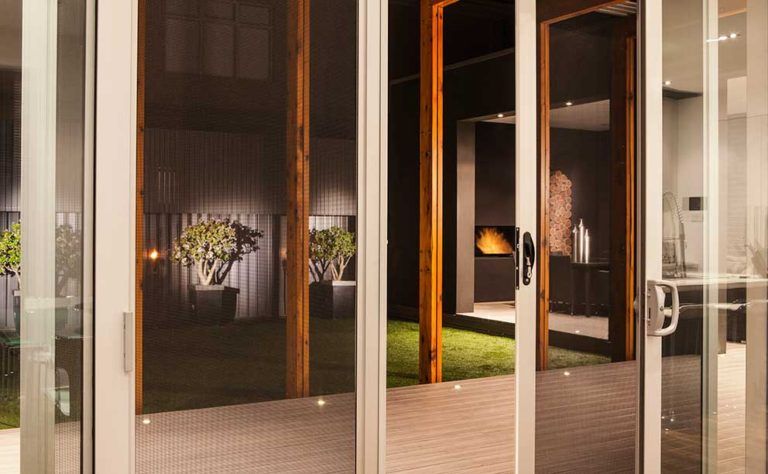 Sliding Door Leading to Patio — Glass & Aluminium Windows & Doors In Yeppoon, QLD