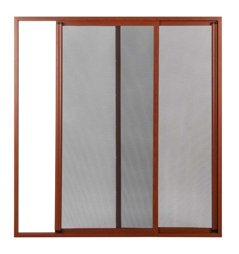 Brown Sliding Security Screen Door — Glass & Aluminium Windows & Doors In Yeppoon, QLD