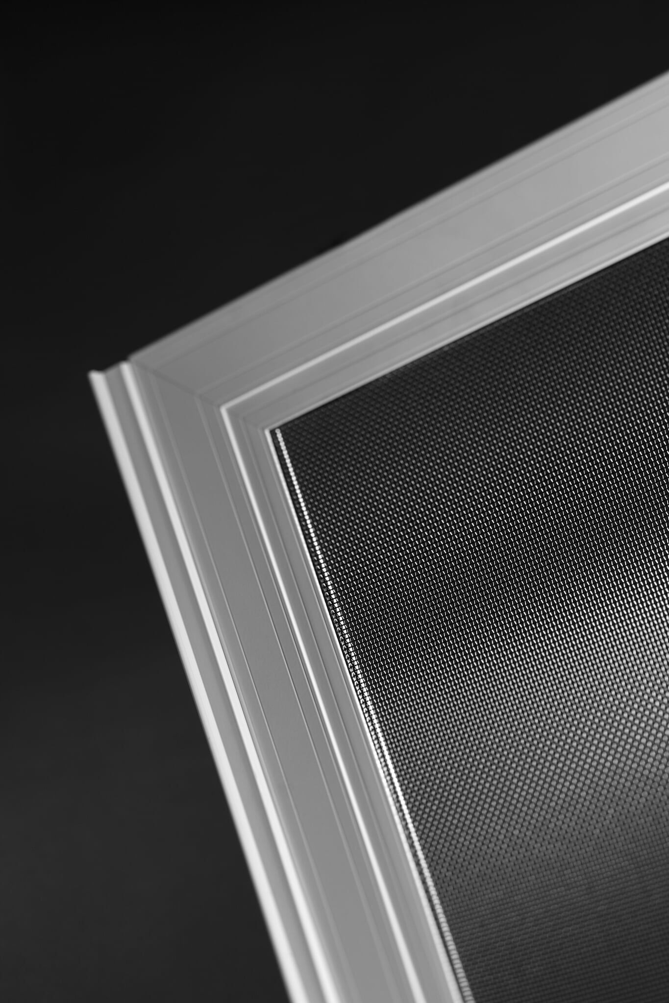 Security Door With White Border — Glass & Aluminium Windows & Doors In Yeppoon, QLD