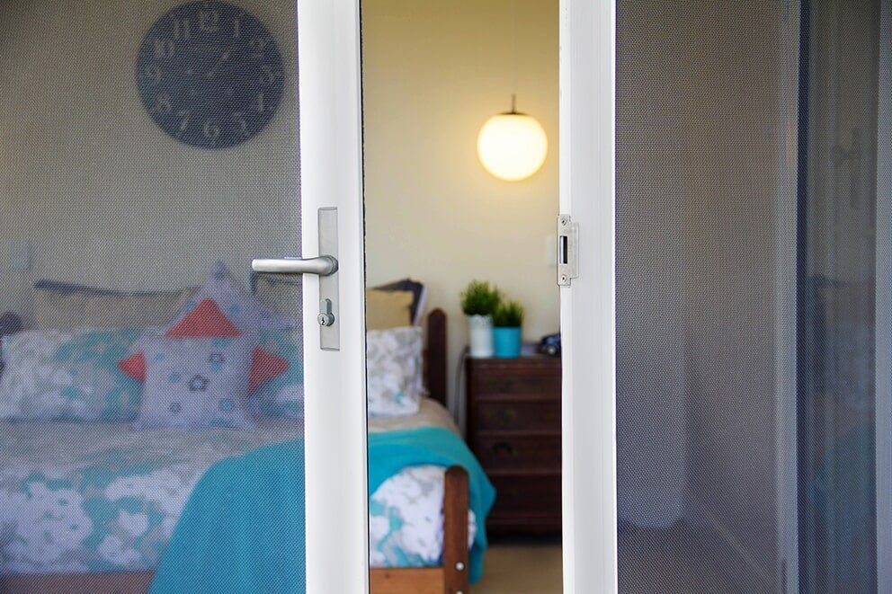 Open Door With Handle — Glass & Aluminium Windows & Doors In Yeppoon, QLD