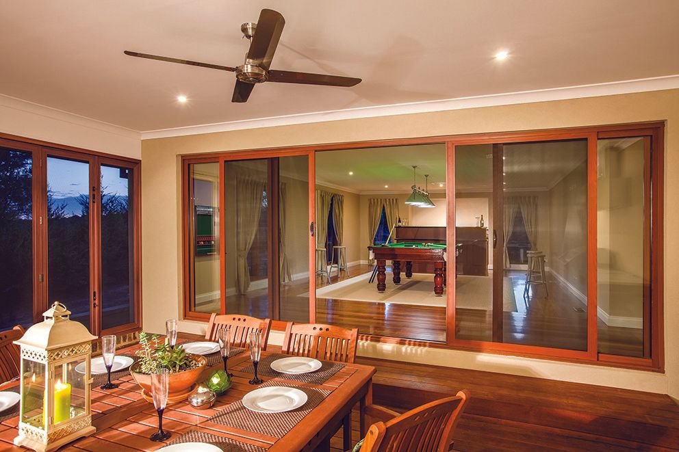 Modern Dining Area — Glass & Aluminium Windows & Doors In Yeppoon, QLD