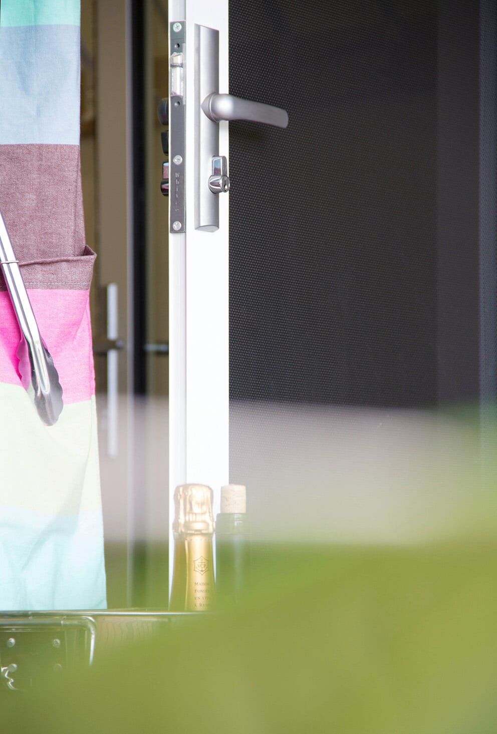 Amplimesh Door Open — Glass & Aluminium Windows & Doors In Yeppoon, QLD