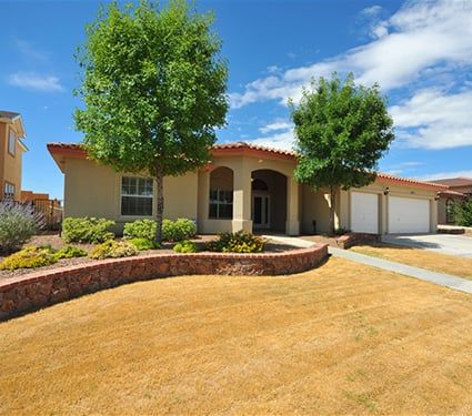 El Paso Home With Landscaped Lawn