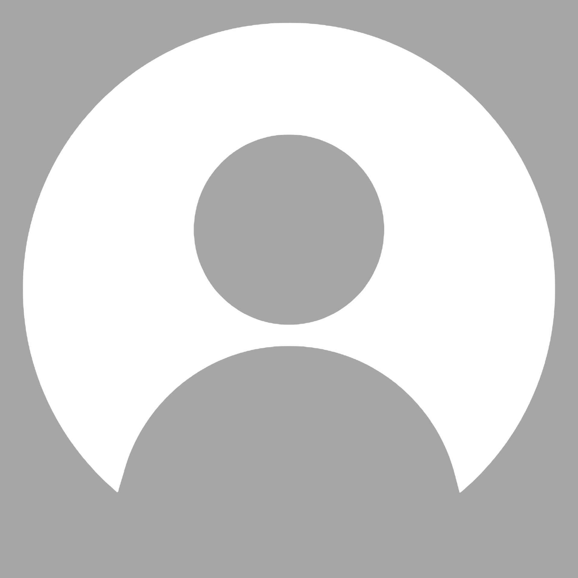 A white circle with a circle in the middle of it