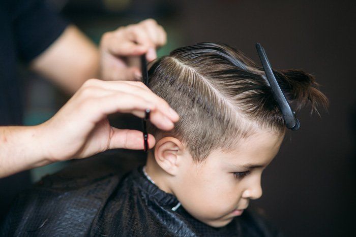 Little Boy Getting Haircut — Brimfield, OH — C C & Company Hair & Nail Salon
