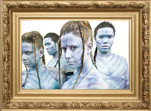 feste per aziende utilizzando l'arte del bodypainting