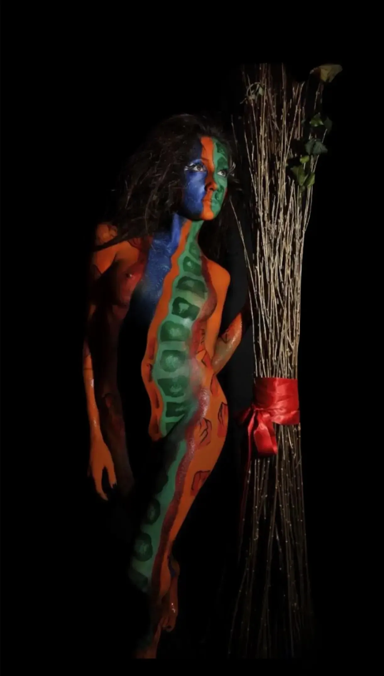 shooting di bodypainting a Milano