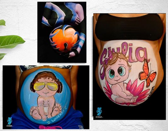 belly painting a milano