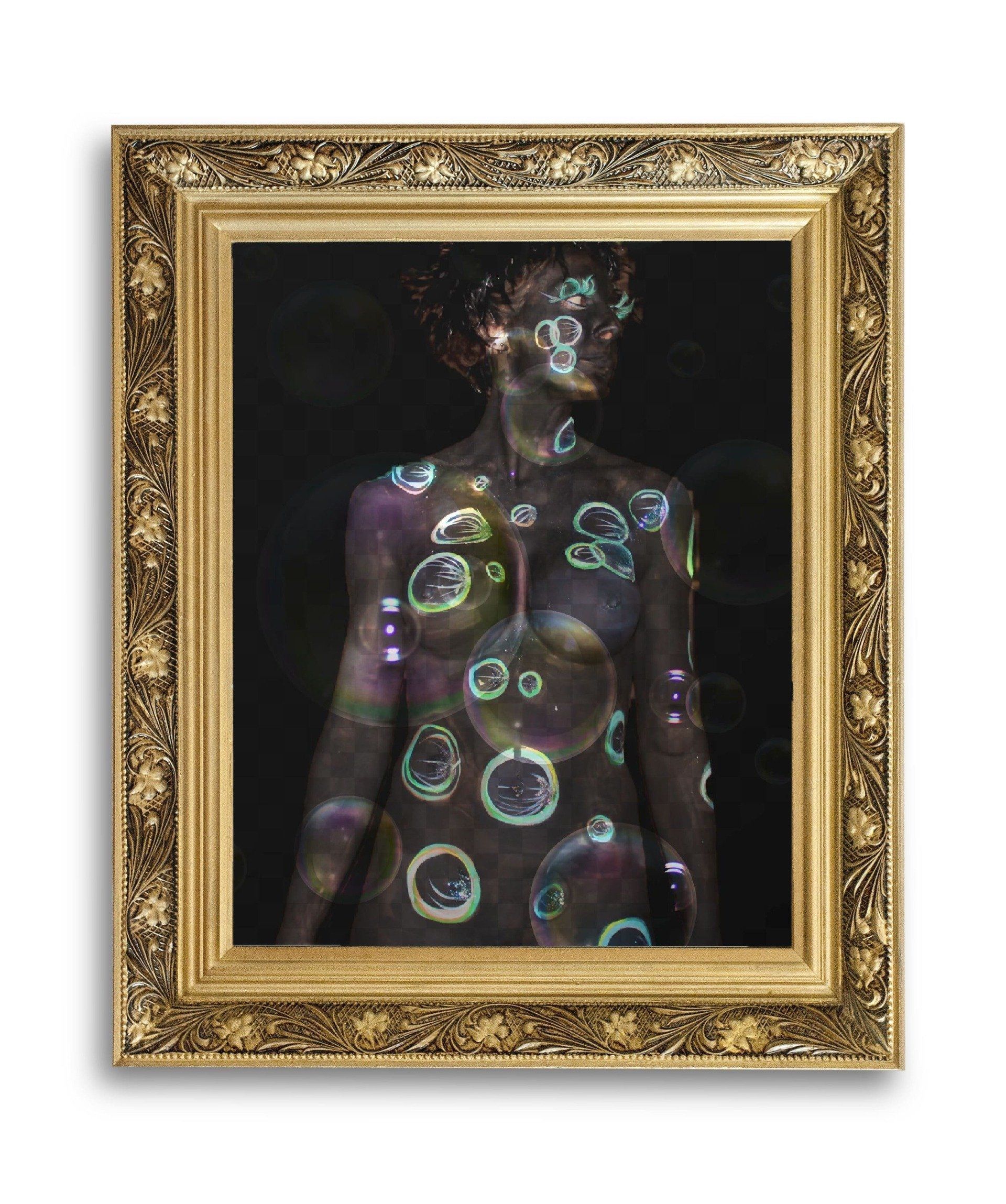 bolle dipinte sul corpo