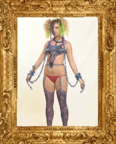 servizio fotografico con bodypainting