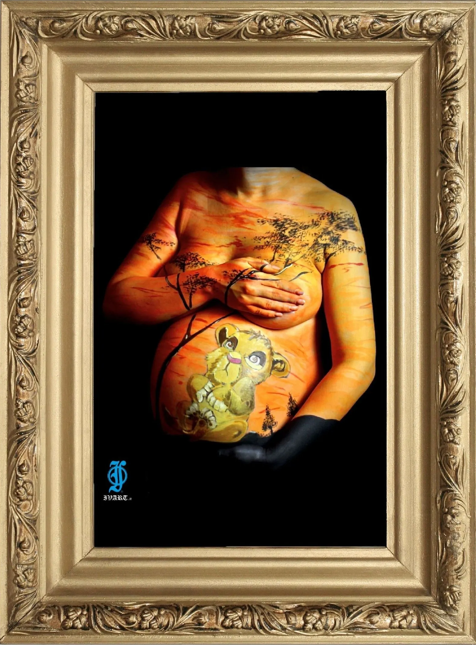 belly painting a Milano