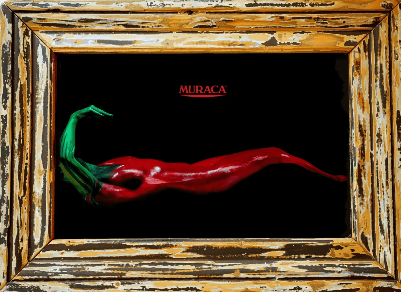 Bodypainting by ivart Milano peperoncino sul corpo per muraca srl