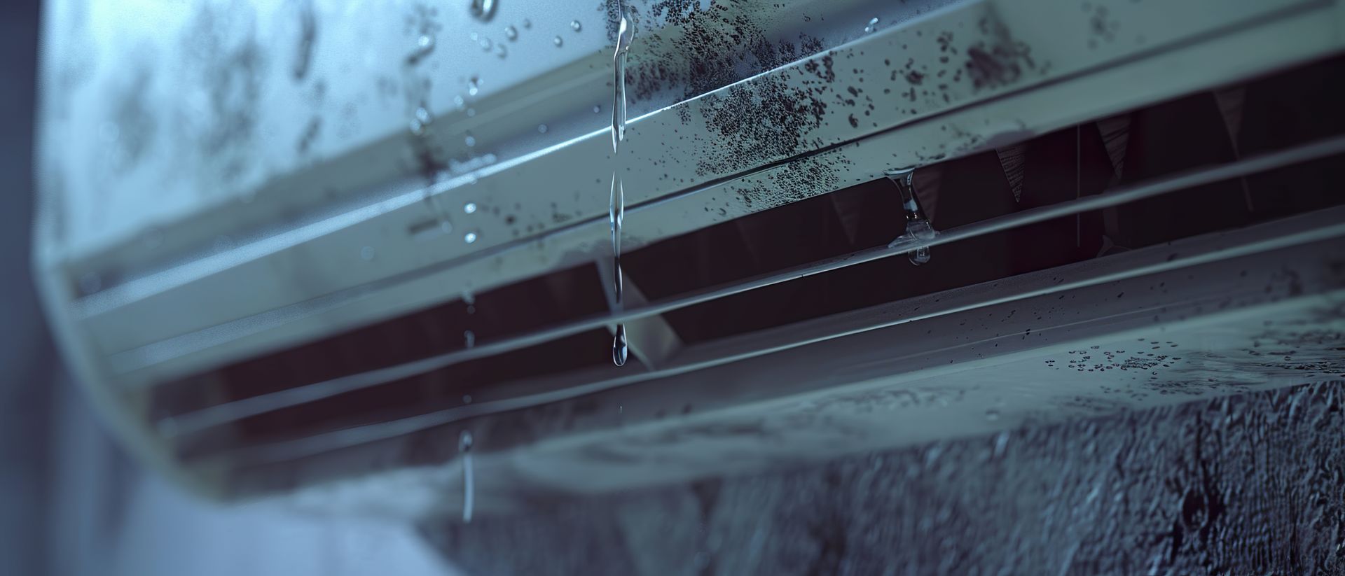 Dirty air conditioning, dripping water