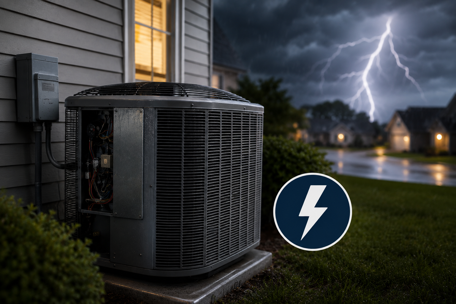 Storm Power Surge damaging AC 