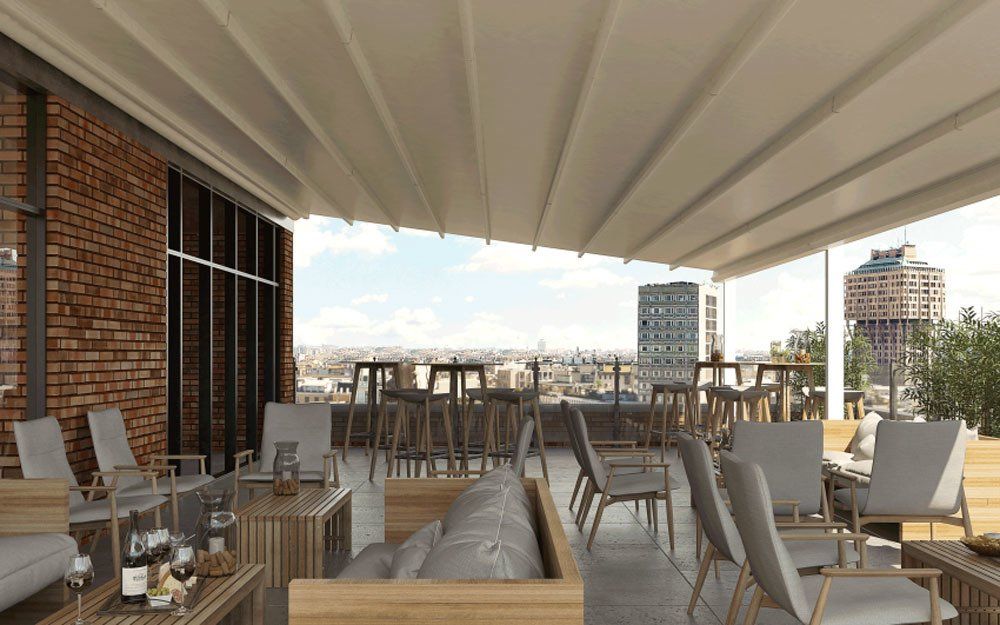 pergotenda a chiusura motorizzata