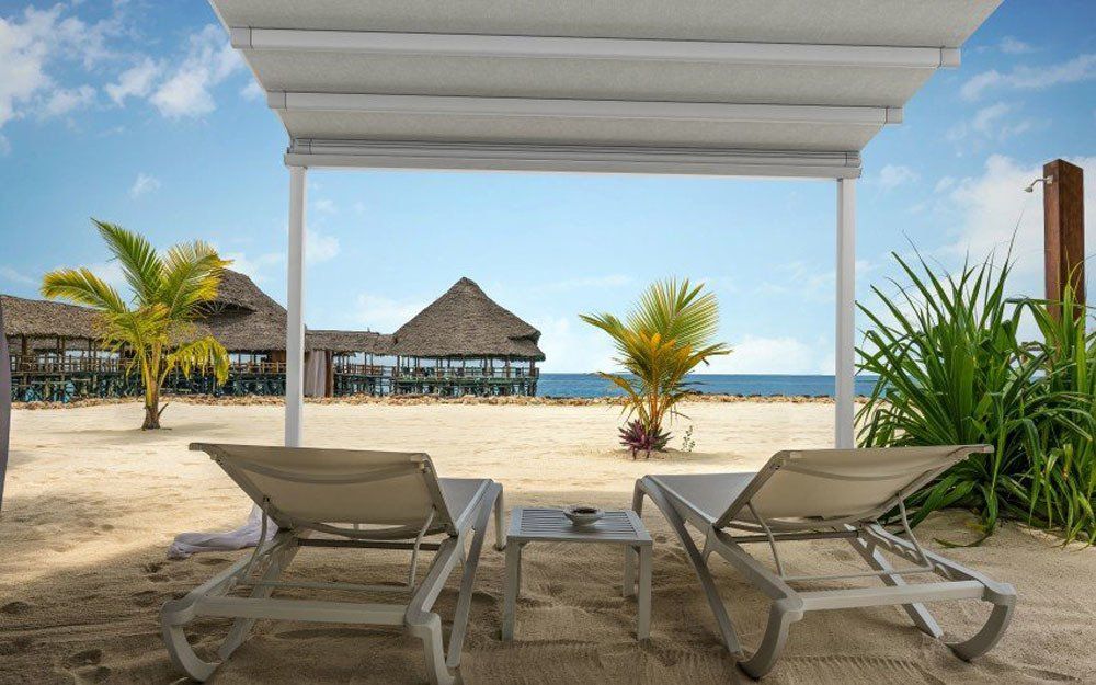 pergotenda per stabilimento balneare