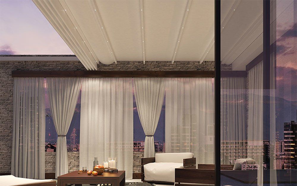 pergotenda richiudibile motorizzata