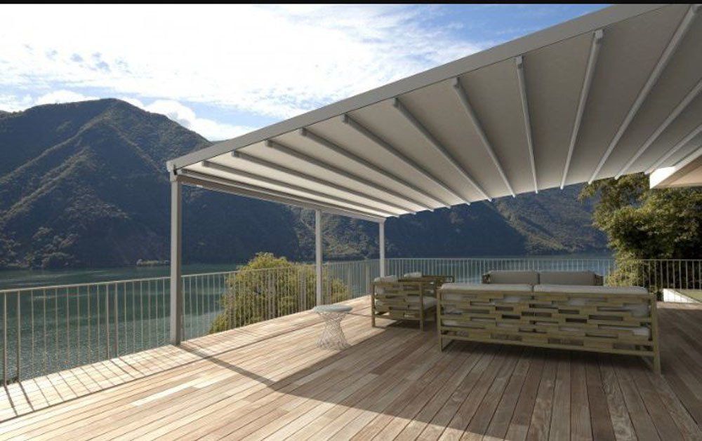 rendering di gazebo per terrazza