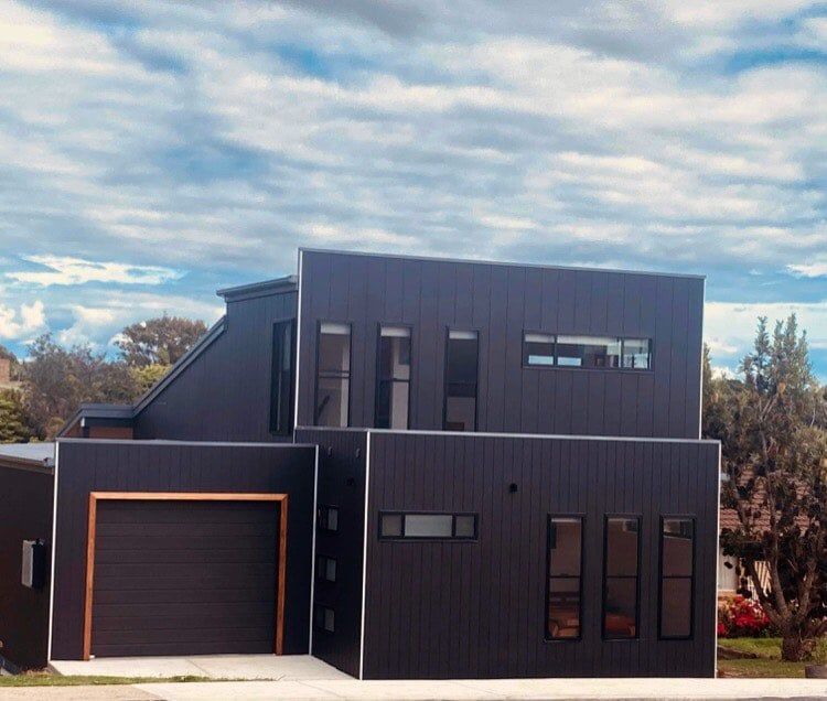 Wall Construction with Insulating Wood Cladding in Countryard — Draftworx Designs In Wauchope, NSW