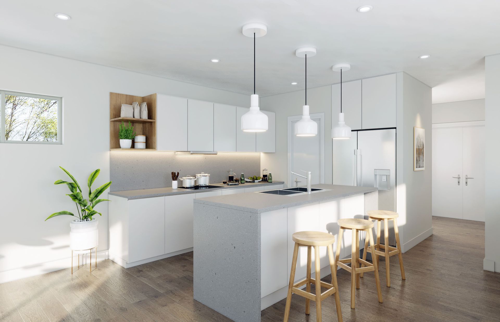 Modern Living Room With High Ceilings — Draftworx Designs In Port Macquarie, NSW