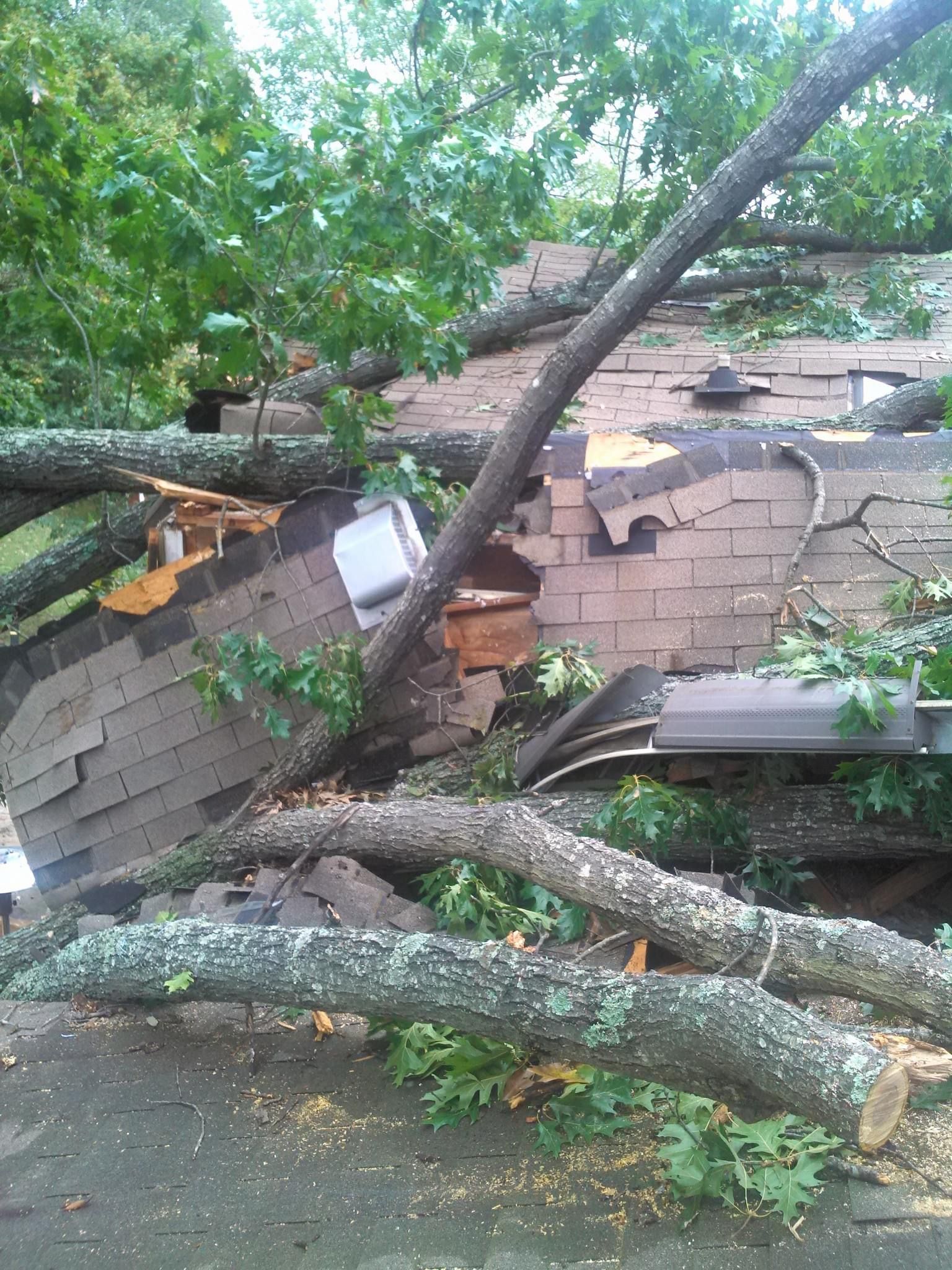 Damaged House — Gastonia, NC — Rocky's Tree Service