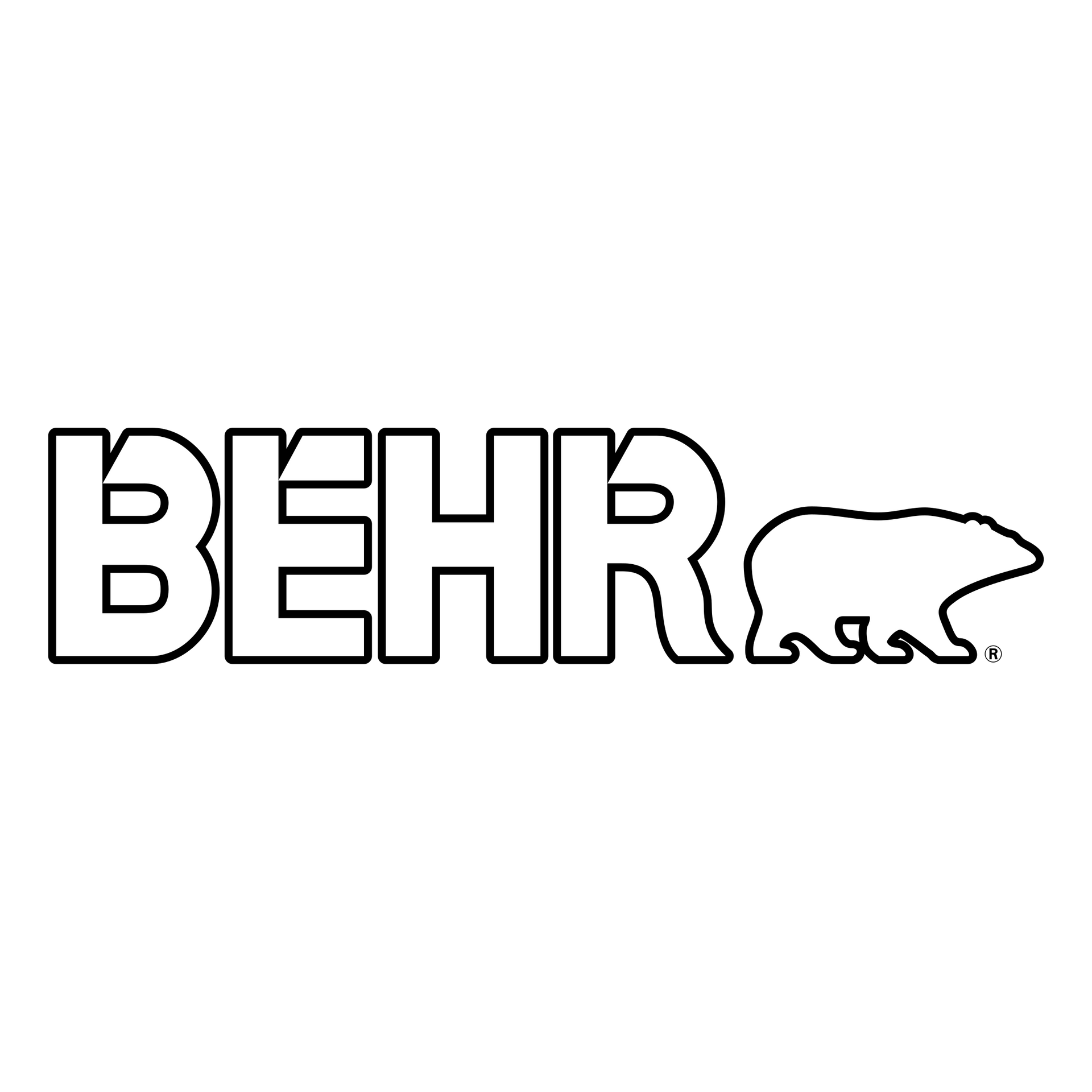 Behr Paint Logo B/W