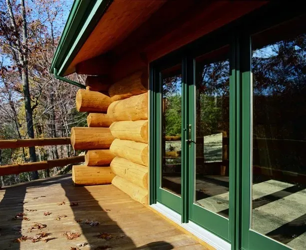 Glass Door with Green Corners — Lane County, OR — Emerald Valley Weatherization