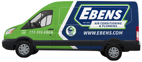 Ebens Air Conditioning & Plumbing Ford Transit HVAC Service Vehicle