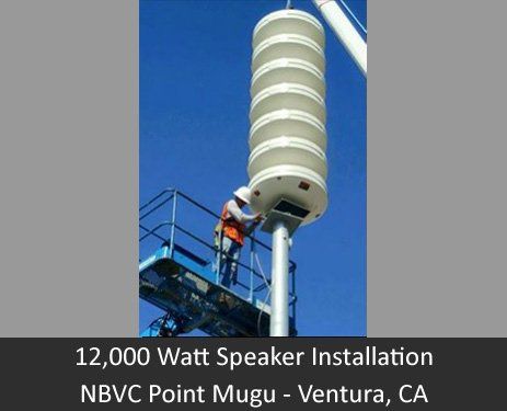 12000 Watt Speaker Installation — Beaumont, CA — M. Brey Electric, Inc