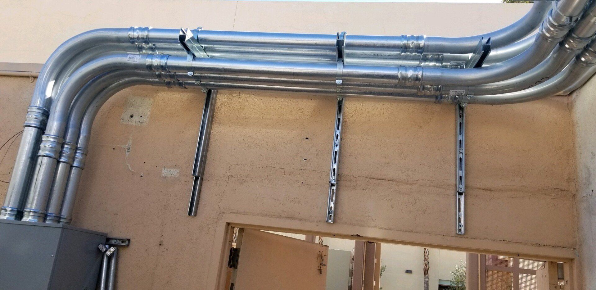 Picture of metal tubes — Beaumont, CA — M. Brey Electric, Inc