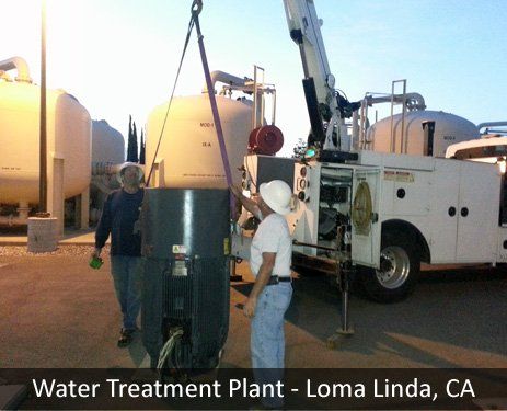 Workers on Water Treatment Plant — Beaumont, CA — M. Brey Electric, Inc