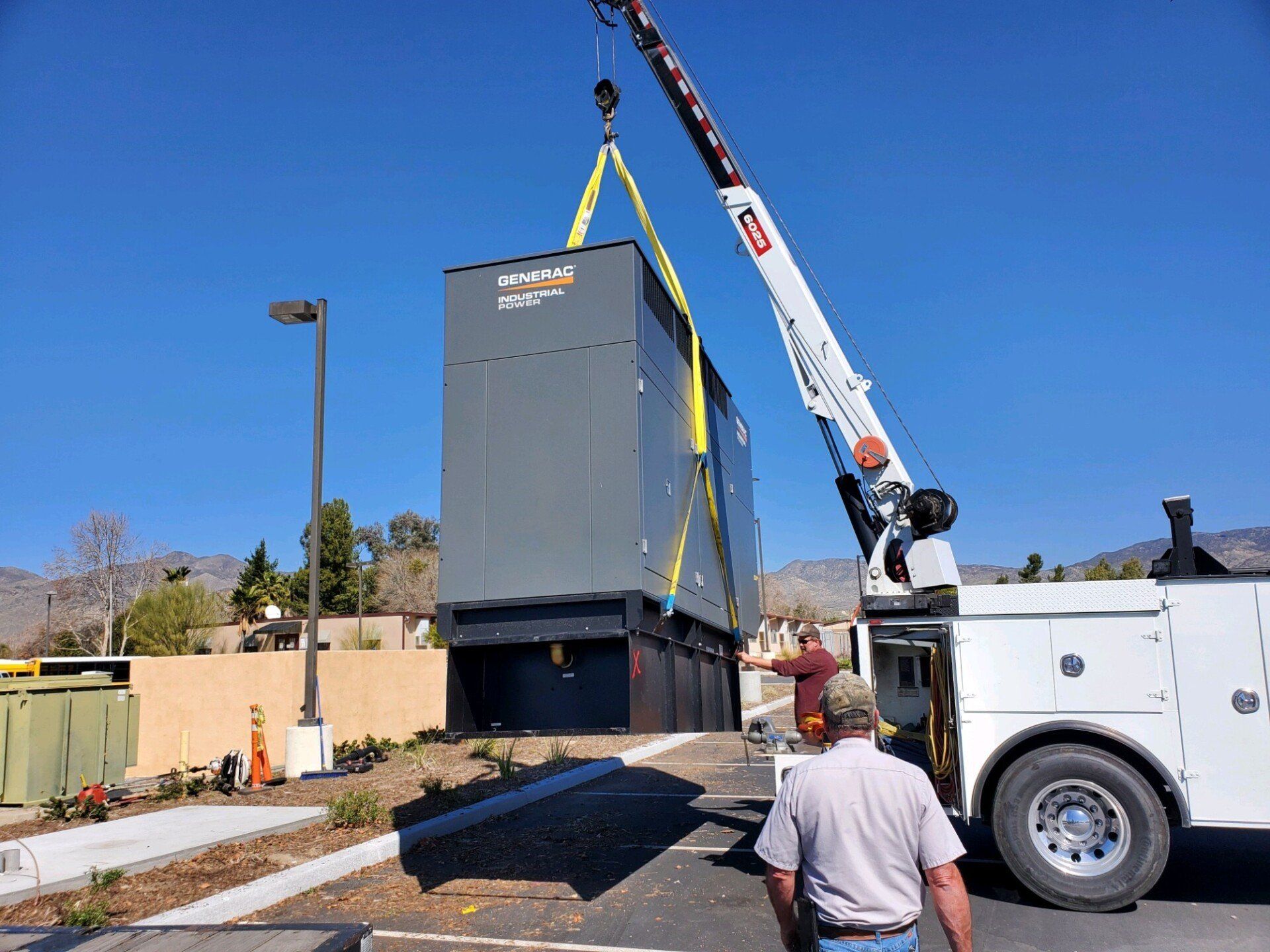 Stand-by power on a lift— Beaumont, CA — M. Brey Electric, Inc