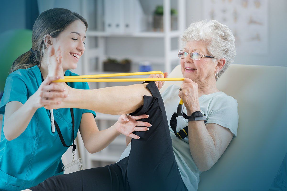 Patient doing Physical Therapy