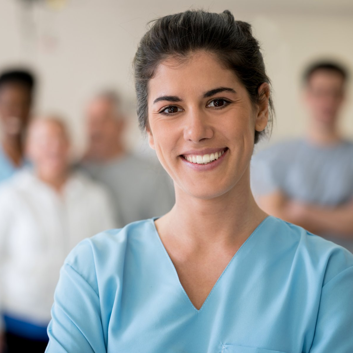 Patient doing physical therapy