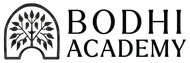 Logo of Bodhi Academy, featuring a tree inside an arch, next to the text 