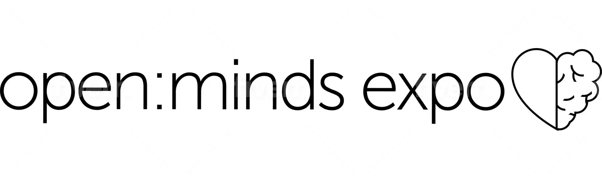 "Open: minds expo" text with a heart/brain graphic.