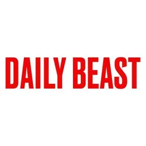 "DAILY BEAST" in bold, red letters on a white background.