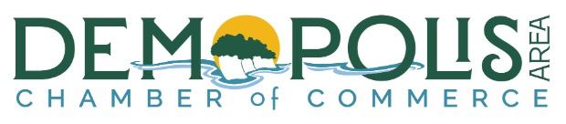 The logo for the demopolis chamber of commerce