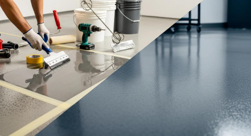 DIY epoxy flooring vs professional garage floor coating in Marlboro NJ