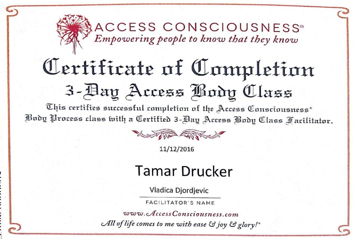 תמר דרוקר - רפואה משלימה - הסמכות