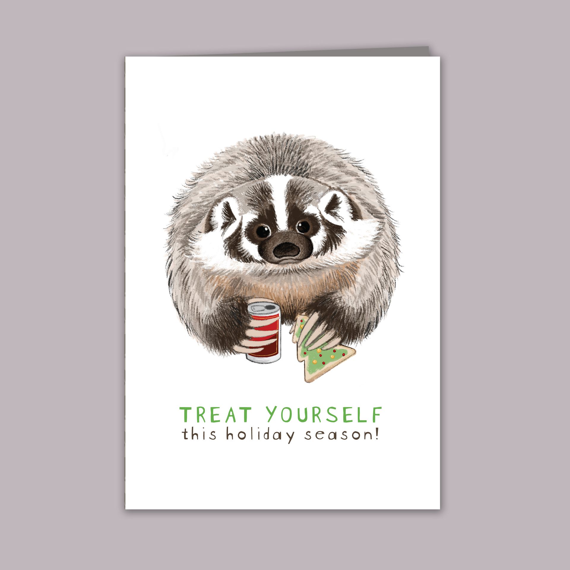 TREAT YOURSELF Badger Card