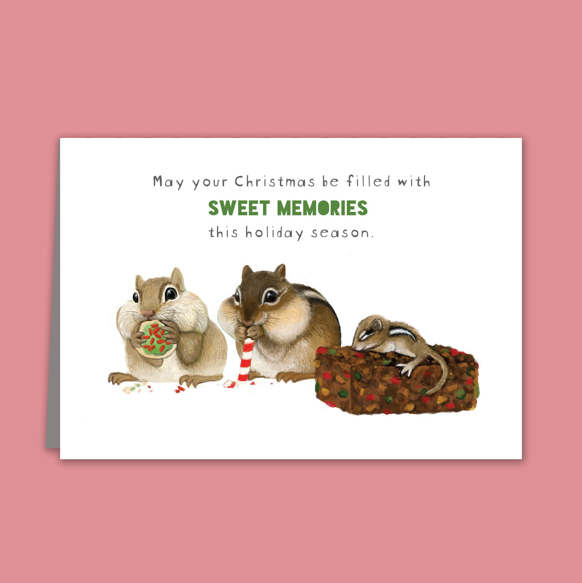 SWEET MEMORIES Chipmunk Card