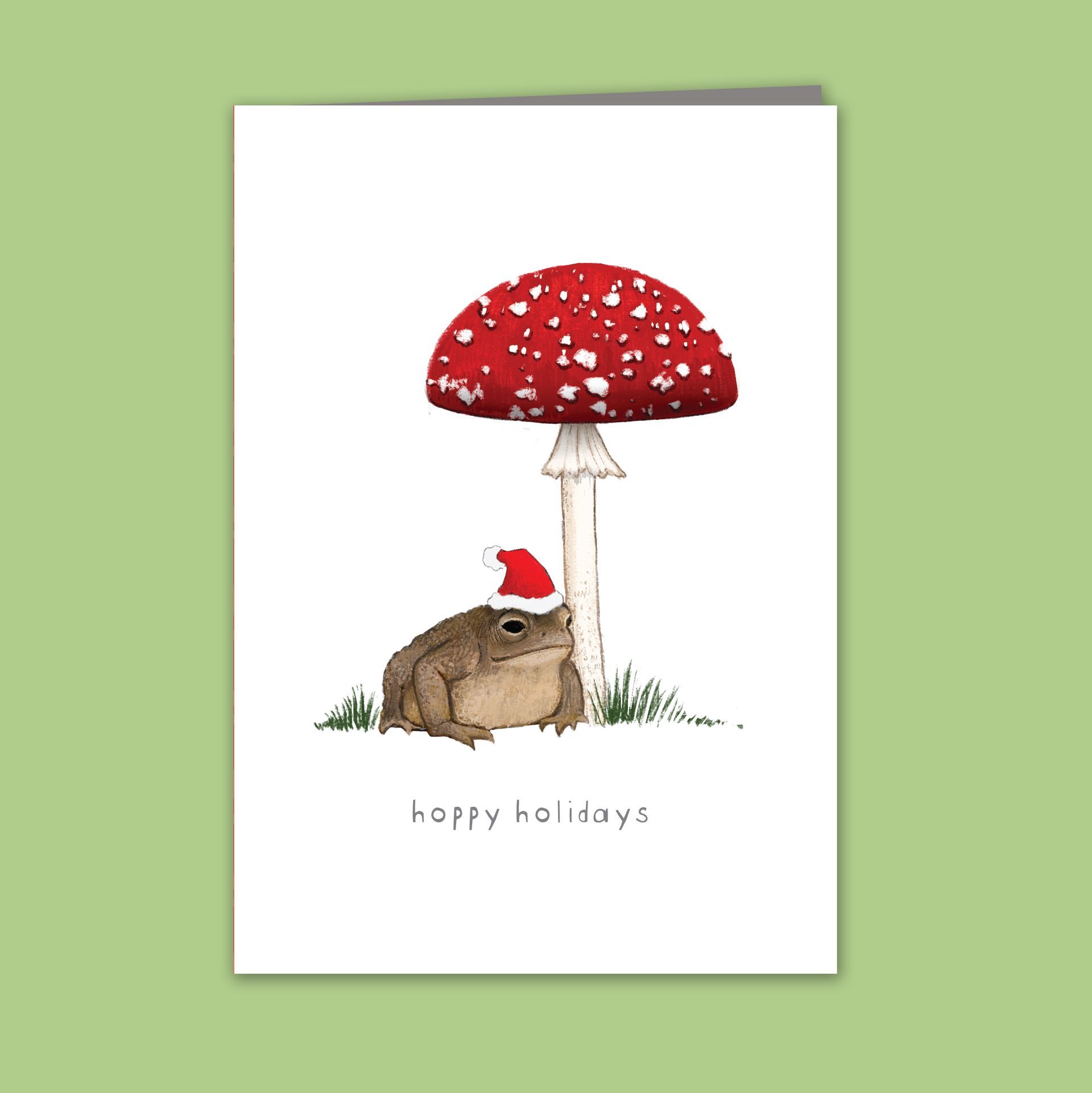 Hoppy Holidays Toad Card