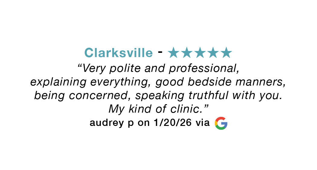 Clarksville TN google review