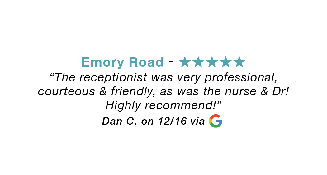 Emory Road Google Review