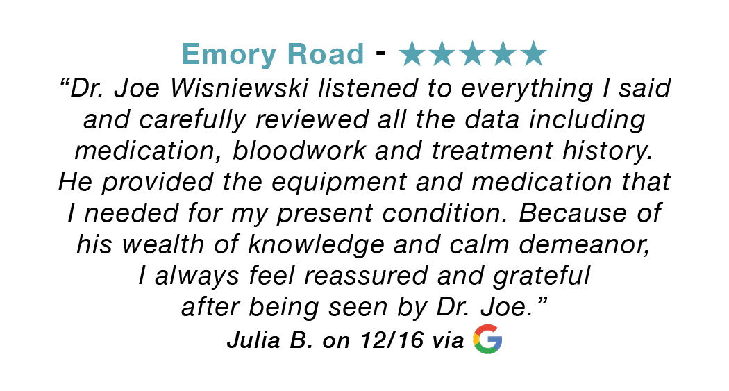 Emory Road Google Review