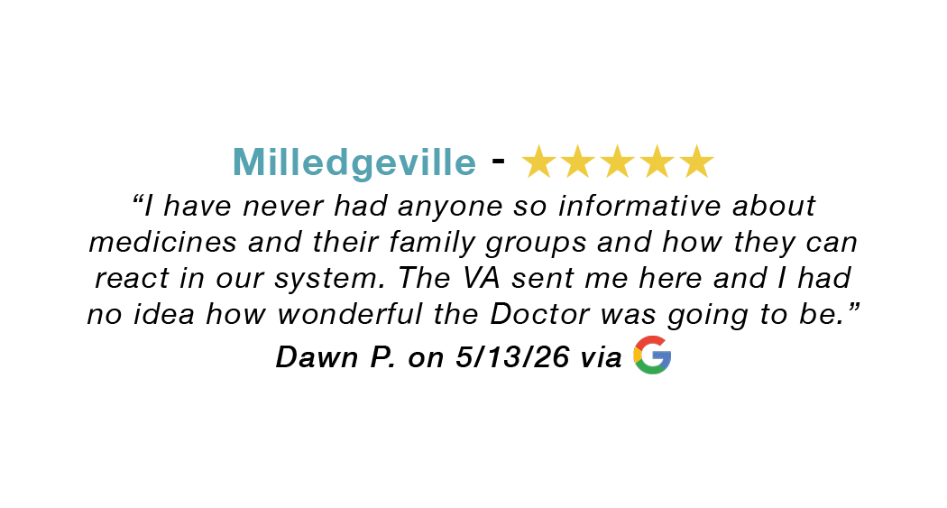 Five-star review. Never had anyone so informative. I had no idea how wonderful the doctor was going to be.