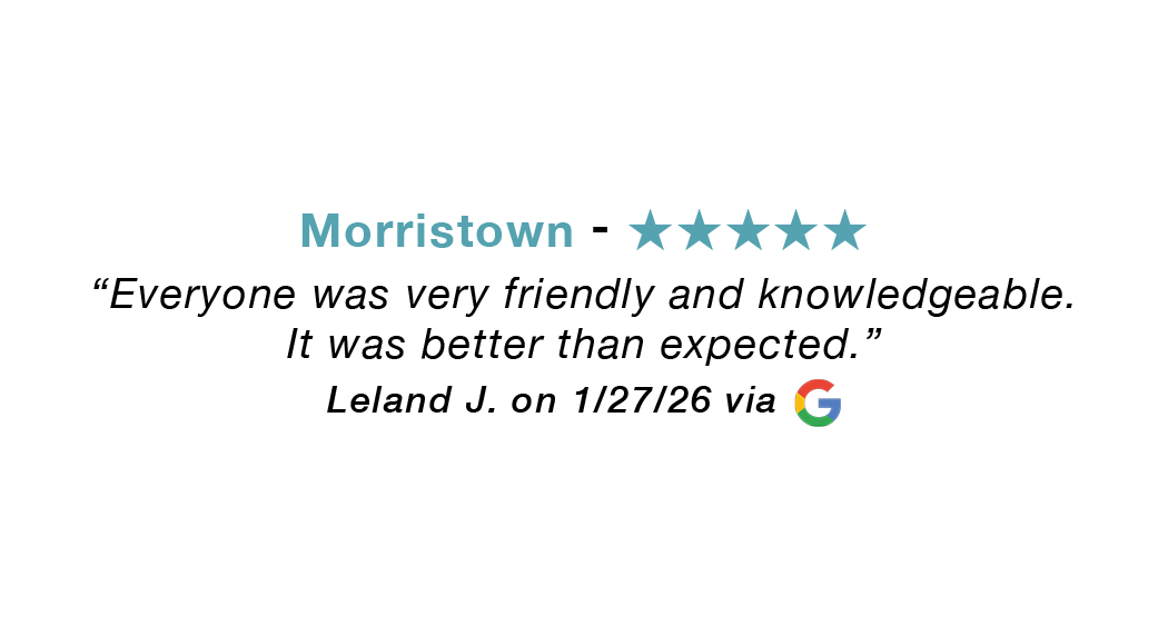 Morristown five-star review