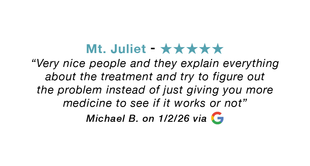 Mt. Juliet Google Review